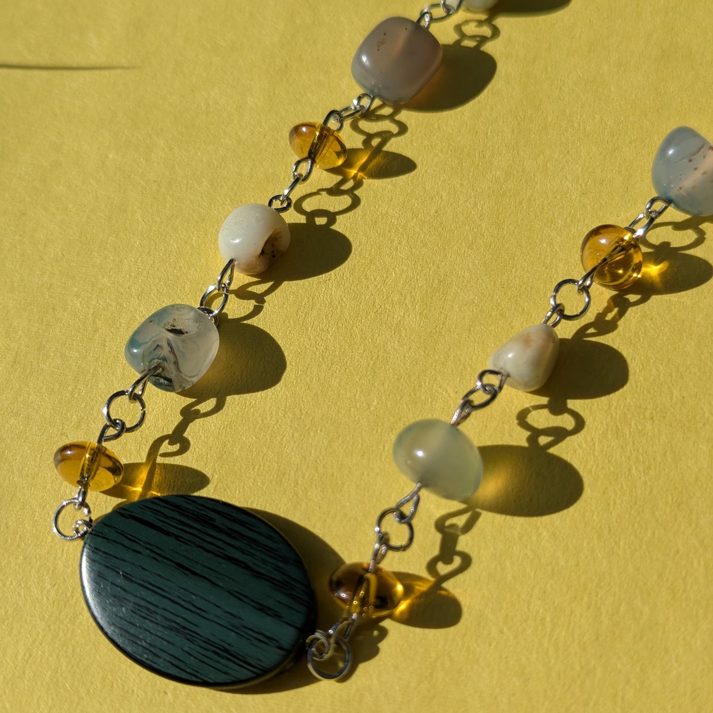 earth's tones beaded necklace ⛰︎⋆☀︎。༄